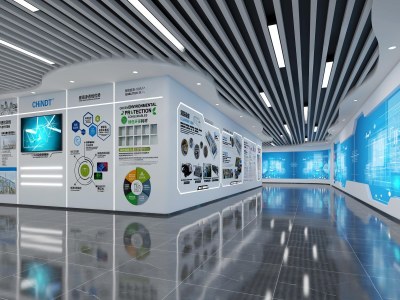 现代科技展厅3D模型下载